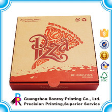 Impressão de empacotamento branca completa da caixa de papel da pizza feita sob encomenda da qualidade superior de Alibaba